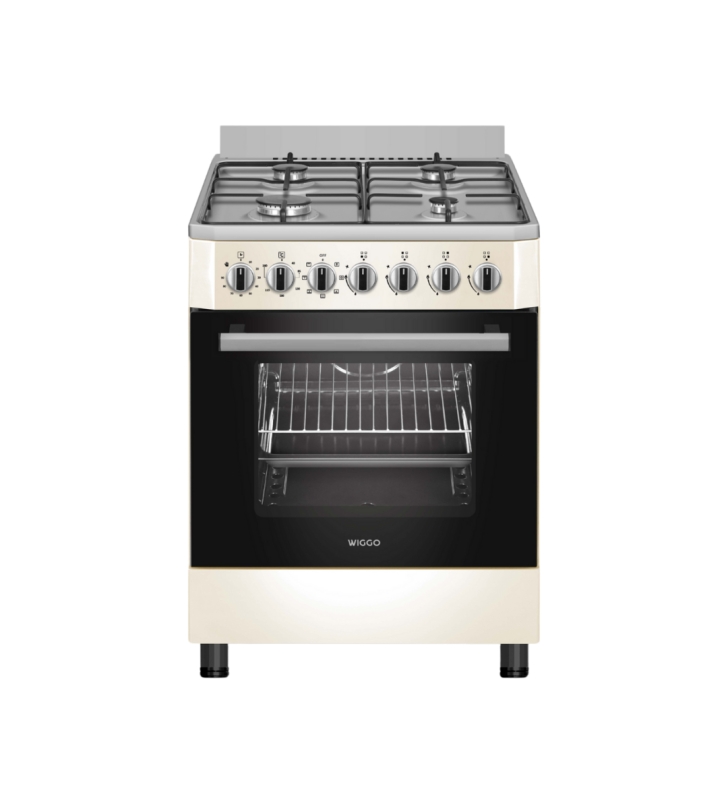 Wiggo WO-E605R (CX) Gas-Elektro Fornuis Creme