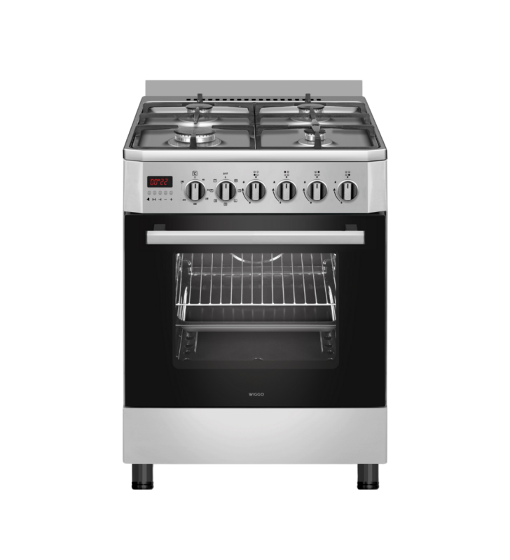 Wiggo WO-E609R(XX) Gas-Elektro Fornuis RVS
