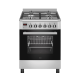 Wiggo WO-E609R(XX) Gas-Elektro Fornuis RVS