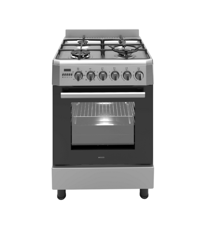Wiggo WO-E639R(XX) Gas-Elektro Fornuis RVS