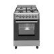 Wiggo WO-E639R(XX) Gas-Elektro Fornuis RVS